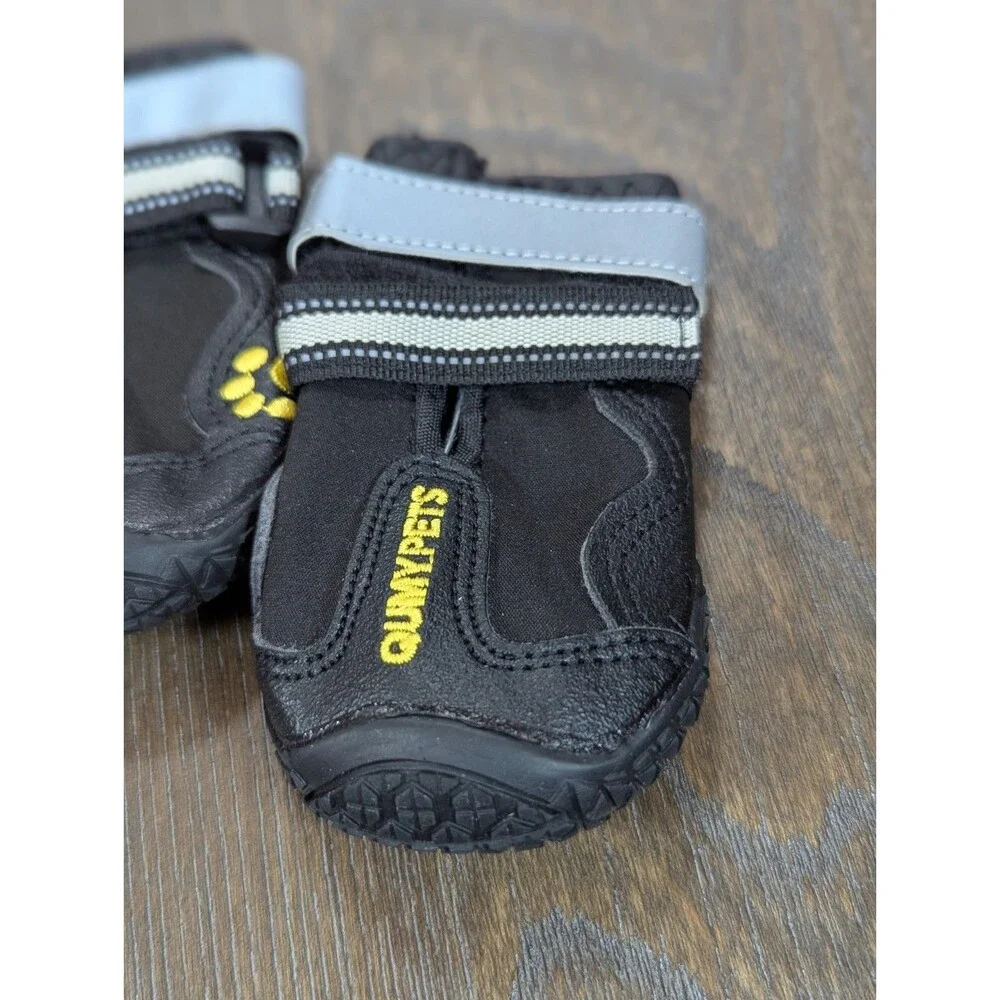 NEW QUMY Pet Boots Shoes Size 2 Medium Paws Waterproof Non-Slip Adjustable